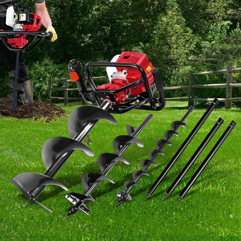 Giantz 92cc Post Hole Digger with Extension Auger Bits