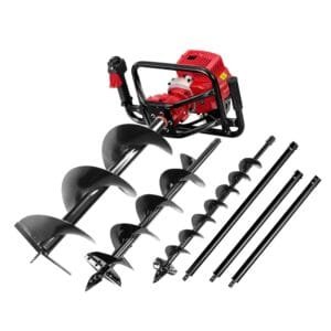 Giantz 92cc Post Hole Digger with Extension Auger Bits