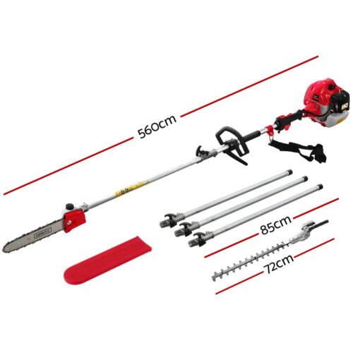 Giantz 62CC Pole Chainsaw Hedge Trimmer