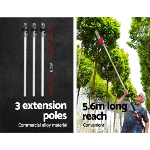 Giantz 62CC Pole Chainsaw Hedge Trimmer