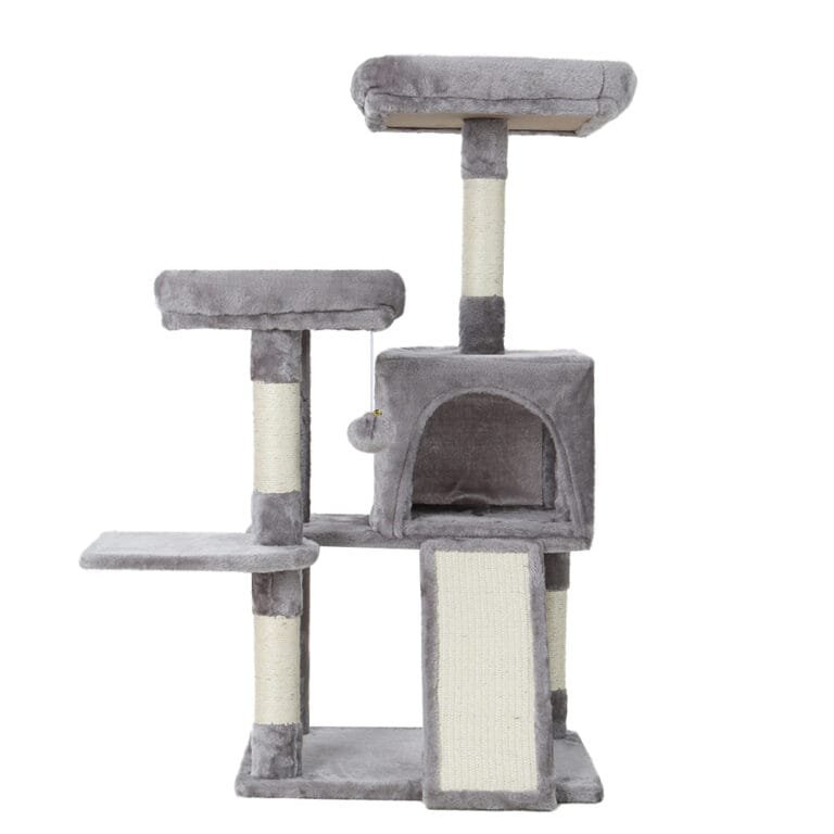 i.Pet 103cm Cat Scratching Tower -  Grey