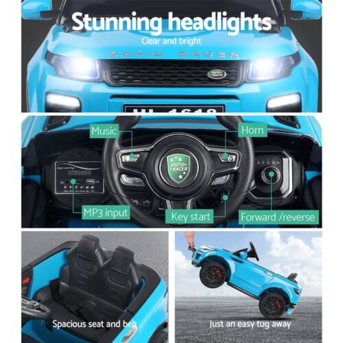 Rigo Kids Electric Ride On Car SUV Range Rover-inspired -  Blue