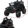 Rigo Kids Electric Ride On Car Jeep Toy Cars Remote 12V Black
