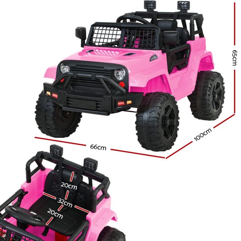 Rigo Kids Electric Ride On Car Jeep - Pink