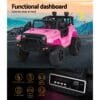 Rigo Kids Electric Ride On Car Jeep - Pink
