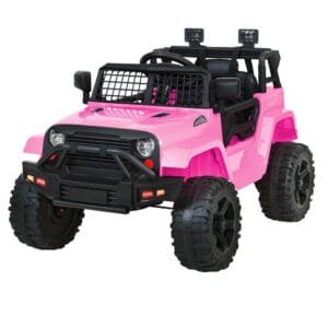 Rigo Kids Electric Ride On Car Jeep - Pink