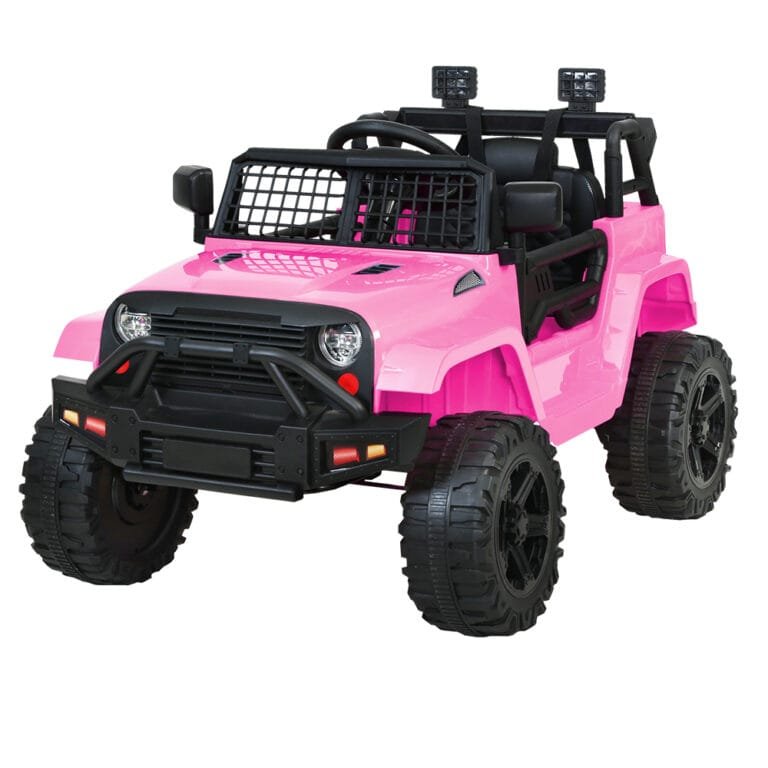 Rigo Kids Electric Ride On Car Jeep - Pink