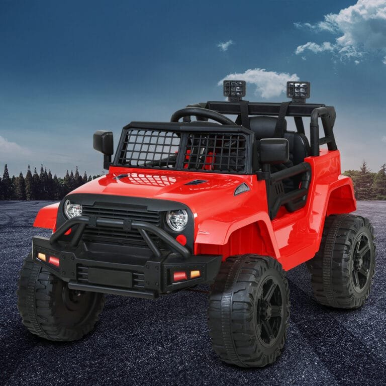 Rigo Kids Electric Ride On Car Jeep - Red