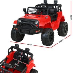 Rigo Kids Electric Ride On Car Jeep - Red
