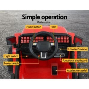 Rigo Kids Electric Ride On Car Jeep - Red