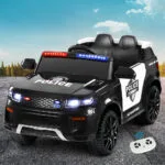 Rigo Electric Ride On Police Car  Black