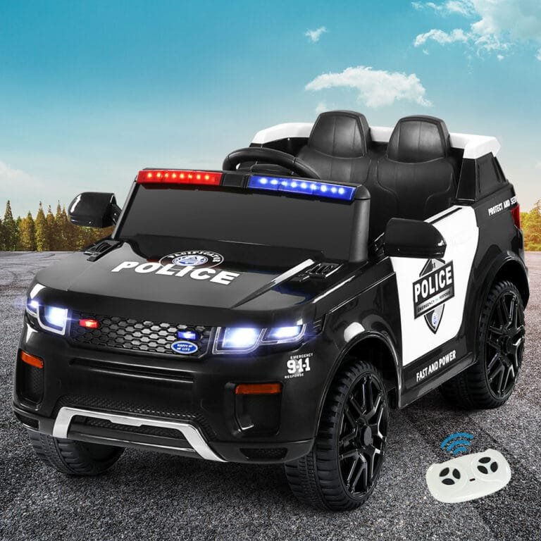 Rigo Electric Ride On Police Car  Black