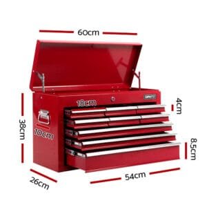 Giantz 9 Drawer Toolbox Red