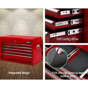 Giantz 9 Drawer Toolbox Red