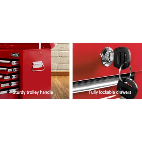Giantz 9 Drawer Toolbox Red