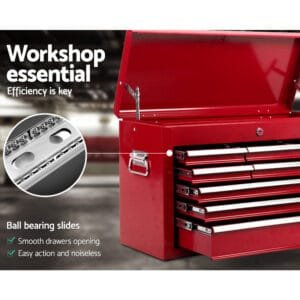 Giantz 9 Drawer Toolbox Red