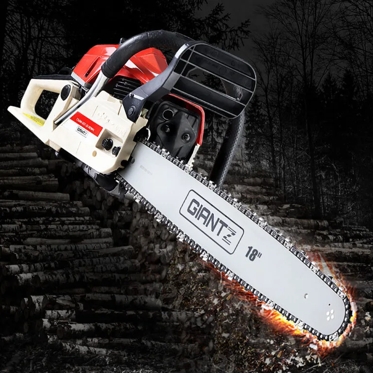 45CC Petrol Chainsaw – 18" Bar, Easy Start, Tree Pruning & Cutting