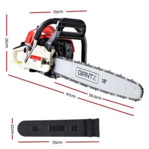 75CC Petrol Chainsaw – 18" Bar, Commercial Grade, Easy Start, Tree Pruning & Cutting