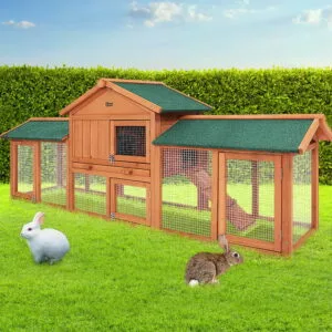 PET-GT-RH1500D-220-202502281812-00.jpg Rabbit Hutch, Chicken Coop 220cm x 44cm x 84cm