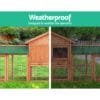 Rabbit Hutch, Chicken Coop  220cm x 44cm x 84cm