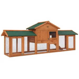 Rabbit Hutch, Chicken Coop  220cm x 44cm x 84cm