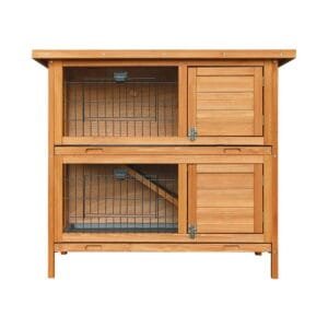 PET-GT-RHT1240-5155-02.jpg Rabbit Hutch Chicken Coop 91.5cm x 45cm x 82cm
