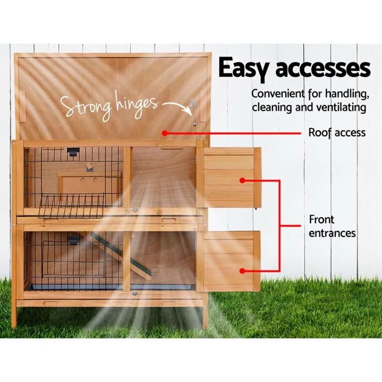 Rabbit Hutch Chicken Coop 91.5cm x 45cm x 82cm