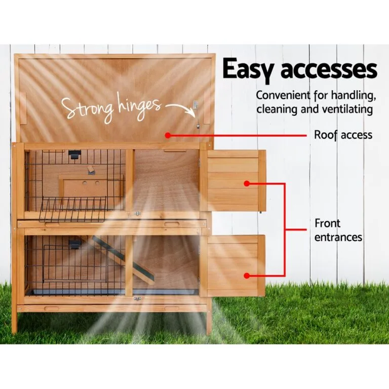 Rabbit Hutch Chicken Coop 91.5cm x 45cm x 82cm