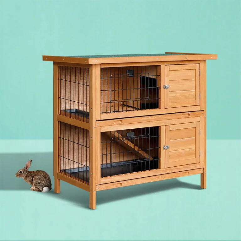 Rabbit Hutch Chicken Coop 91.5cm x 45cm x 82cm