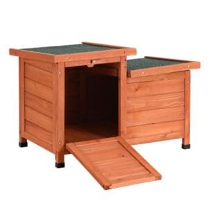 i.Pet Outdoor Cat House, Rabbit Hutch, Wooden Shelter