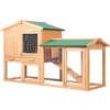 i.Pet Rabbit Hutch Chicken Coop 138cm x 44cm x 85cm