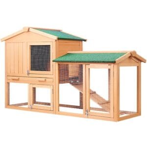 i.Pet Rabbit Hutch Chicken Coop 138cm x 44cm x 85cm