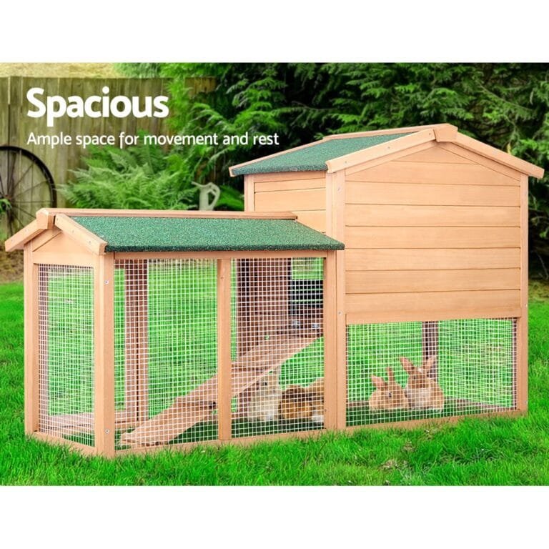 i.Pet Rabbit Hutch Chicken Coop 138cm x 44cm x 85cm