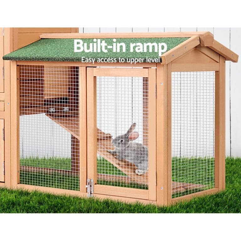 i.Pet Rabbit Hutch Chicken Coop 138cm x 44cm x 85cm