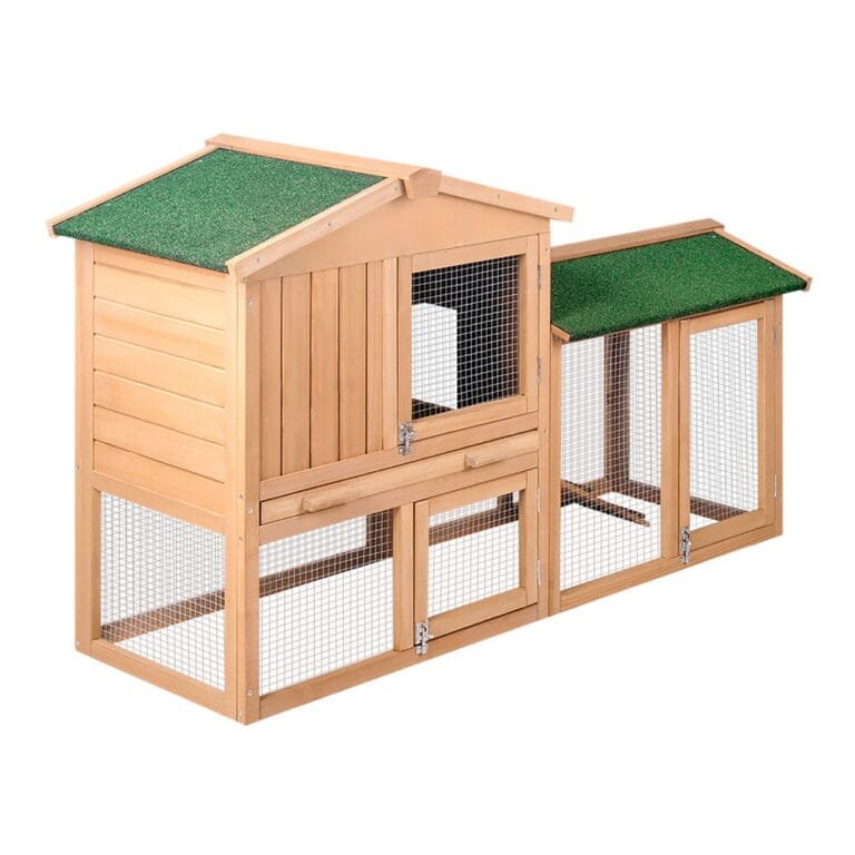 i.Pet Rabbit Hutch Chicken Coop 138cm x 44cm x 85cm