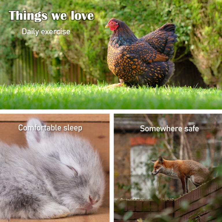 V274-PET-RHPOLY1500S-202504071241-05.jpg Rabbit Hutch Chicken Coop Two Storey 147cm x 43cm x 85cm
