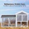 Rabbit Hutch Chicken Coop Two Storey 147cm x 43cm x 85cm