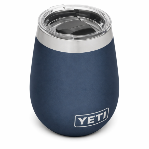 YETI Rambler 10 oz Wine Tumbler, Vacuum Insulated, Stainless Steel with MagSlider Lid, Navy
