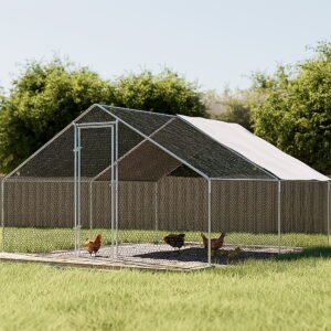 PET-CHICK-CAGE-B-3X4-202502281810-00.jpg i.Pet Chicken Coop Cage 3x4x2m Galvanised Steel