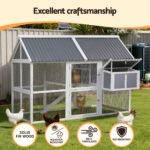 Chicken Coop, Rabbit Hutch, Chook House with Run 213cm X 176cm X 152cm